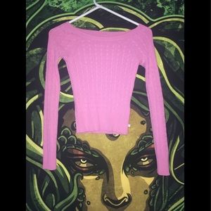 Pink Slim Fit Sweater